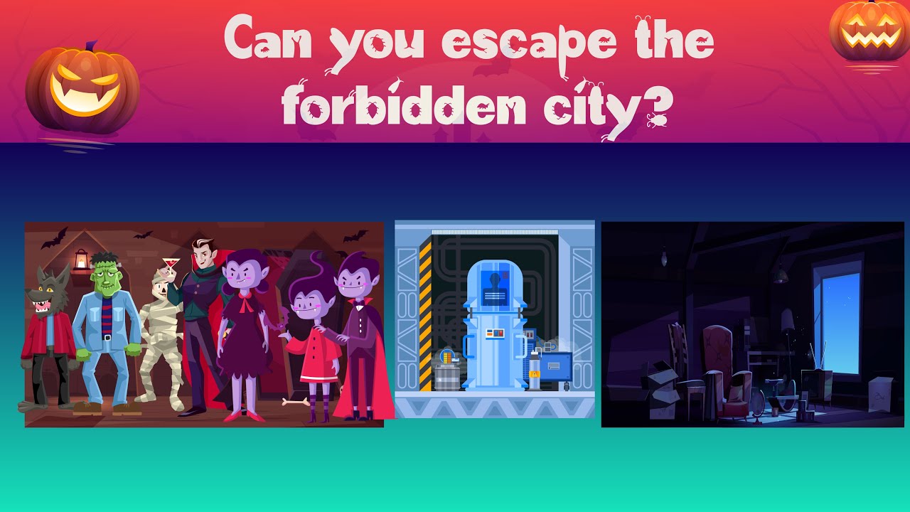 HALLOWEEN Riddles with answers. Can you escape the FORBIDDEN CITY ? ? (Ep 1)