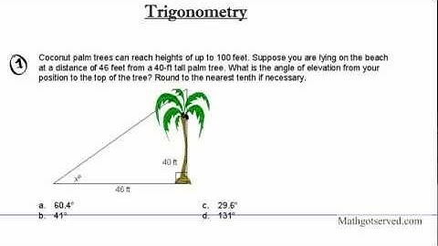 Application of Right Triangle Trigonometry