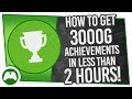 How To Get 3000g Achievements In Less Than 2 Hours!