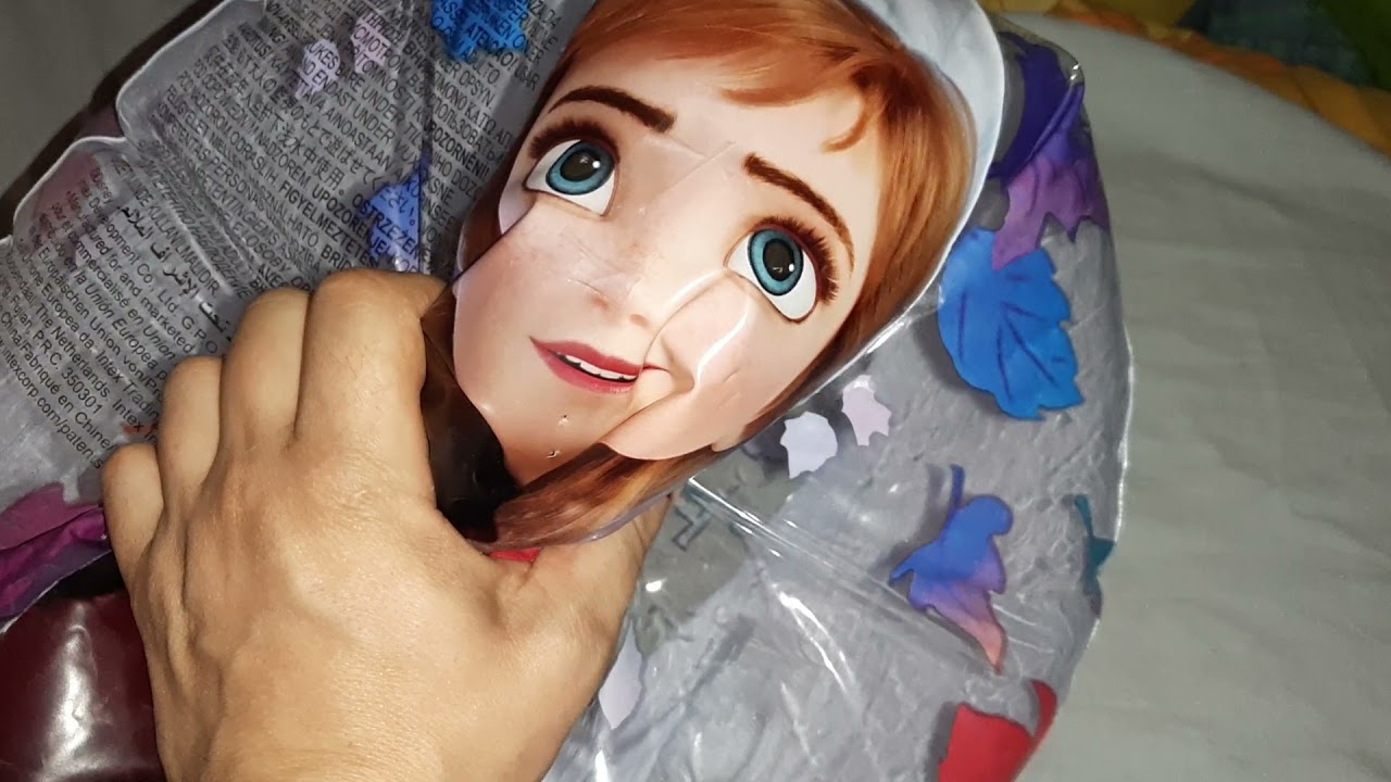 Frozen beach ball popping