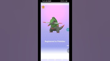Thumbnail of Pokemon Go : Axew evolves into Fraxure