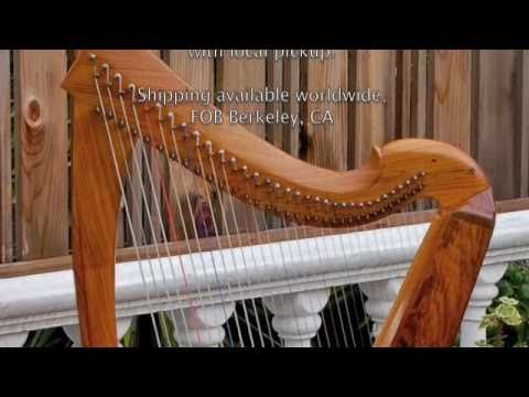 1983 Rosewood Caswell "Gaelic" model Celtic harp