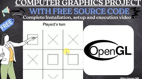 Tic Toc Toe Game | OpenGL Project | Computer Graphics Project | With Free Source Code
