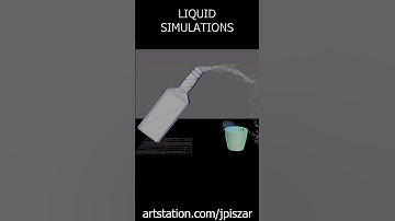 Maya Liquid Simulations #shorts