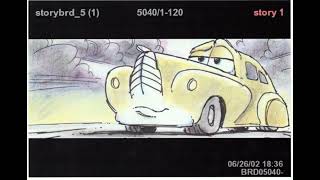 Cars Mr Windshield Storyboards from 2002