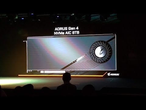 AORUS AIC Gen4 SSD 8TB at Computex 2019