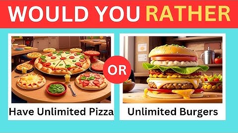 Would You Rather Quiz: Food Edition 🍕🍫 | Fun & Challenging Questions for Food Lovers