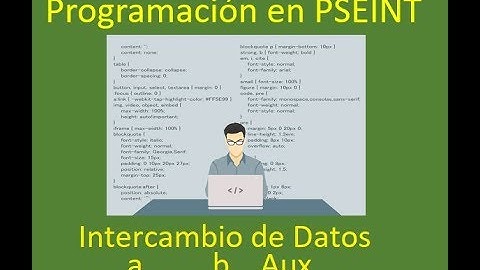 Curso de Programación en Pseint. Intercambio de Variables