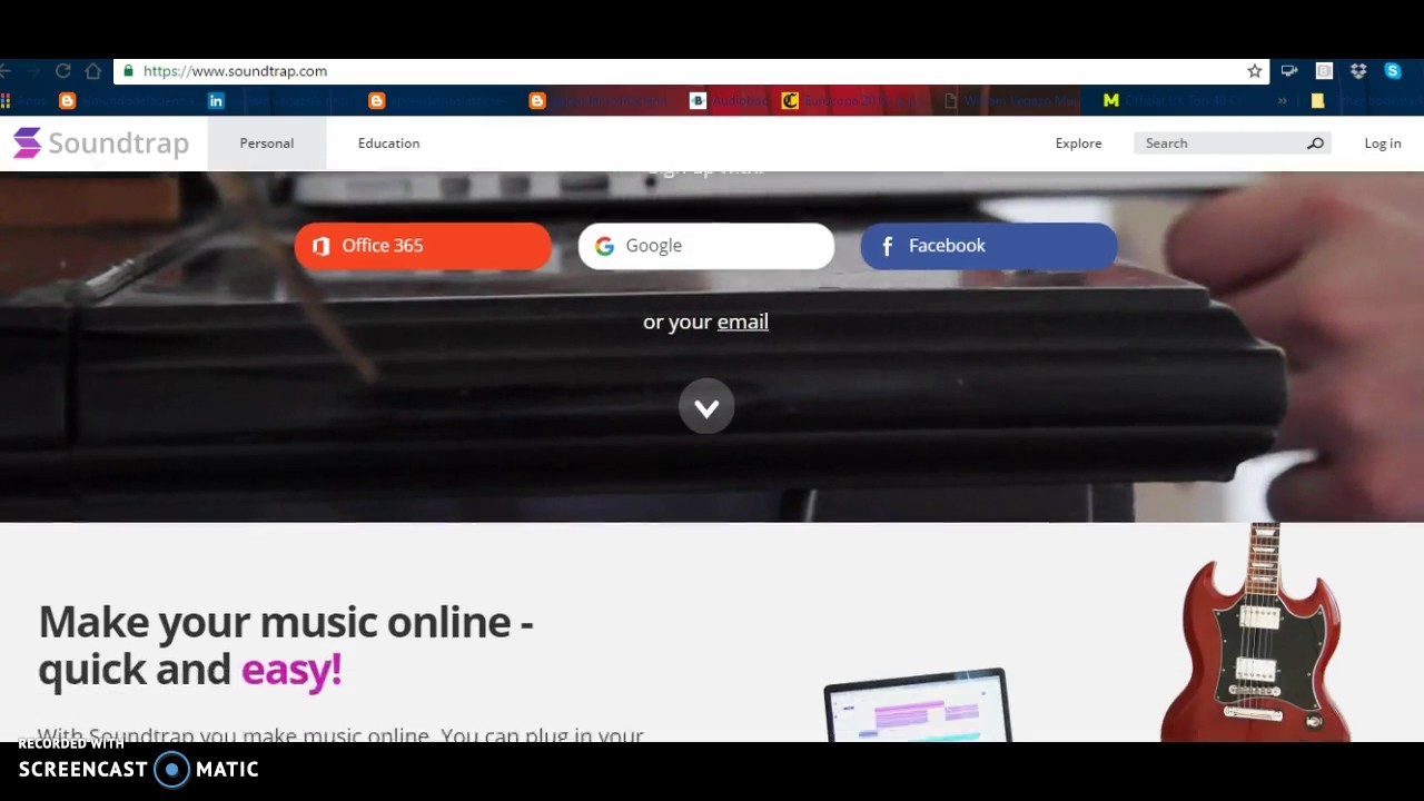 Soundtrap Iniciar sesión