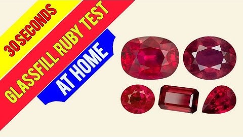 How to test ruby glassfilled in seconds at home | Gemstone dealing |