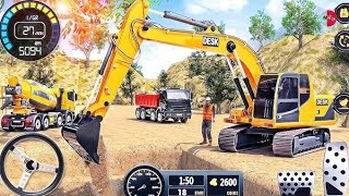 Railroad Builder Simulator 3D - Highway Excavator Construction JCB - Android Gameplay screenshot 5