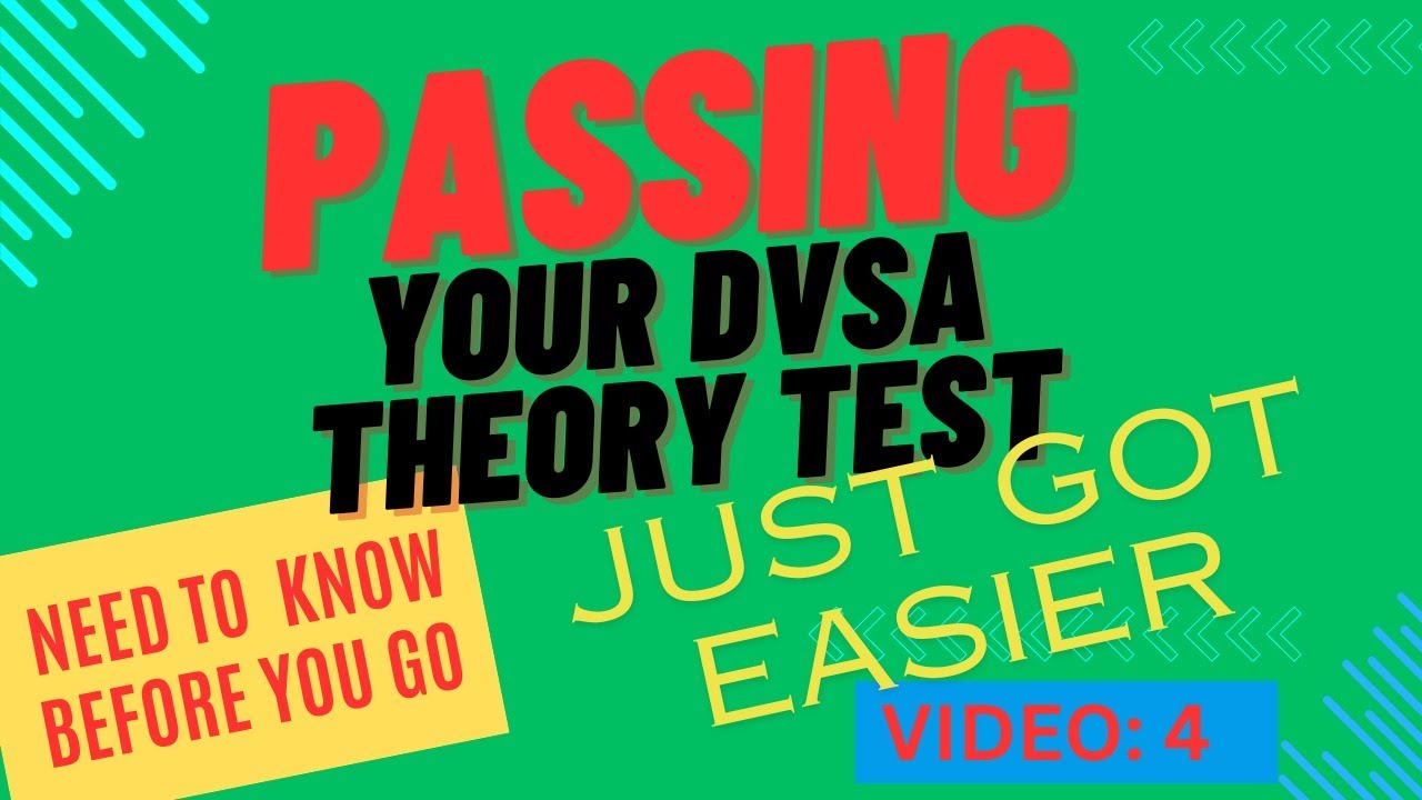 How to pass your DVSA Driving THEORY Test. ESSENTIAL signs you MUST ...