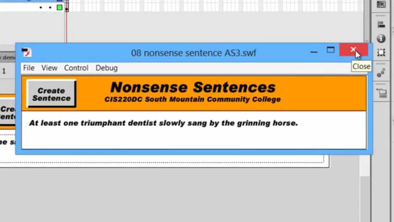 cis220dc 10e array demo nonsense sentences youtube