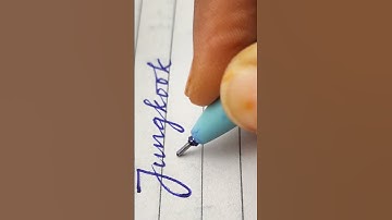 JUNGKOOK and comment your name #jimin #bts #calligraphy #jin #handwriting #kimseokjin #jhope #rm