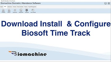 How to download and install Biomachine Time Track Software