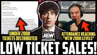 AEW Dynamite LOW TICKET SALES | AEW Attendance CRISIS? | Dave Meltzer Says AEW Is WCW 2000 Levels?