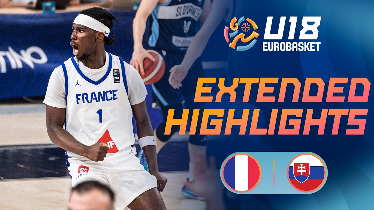 Round of 16: France 🇫🇷 vs Slovakia 🇸🇰 | Extended Highlights | FIBA U18 EuroBasket 2026