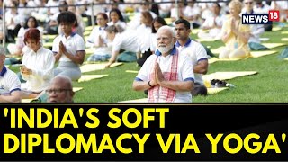 Modi In US 2023 | Former Diplomat Asoke Mukerji On PM Modi 'Soft Diplomacy Via Yoga' | News18 screenshot 4