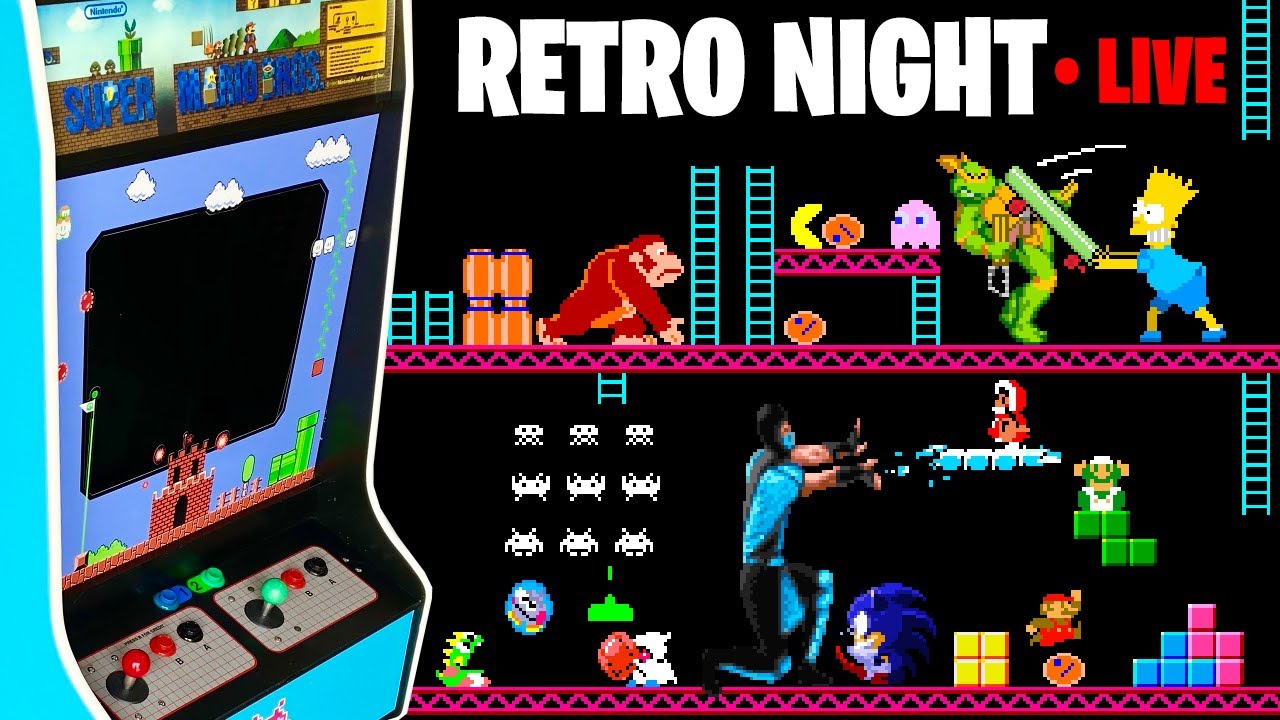 BTG Retro Night LIVE - Playing retro games picked by chat on an arcade cabinet - stream