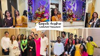 Ganpati Darshan 🙏🏻💜✨ I Chahat Tewani I VLOG