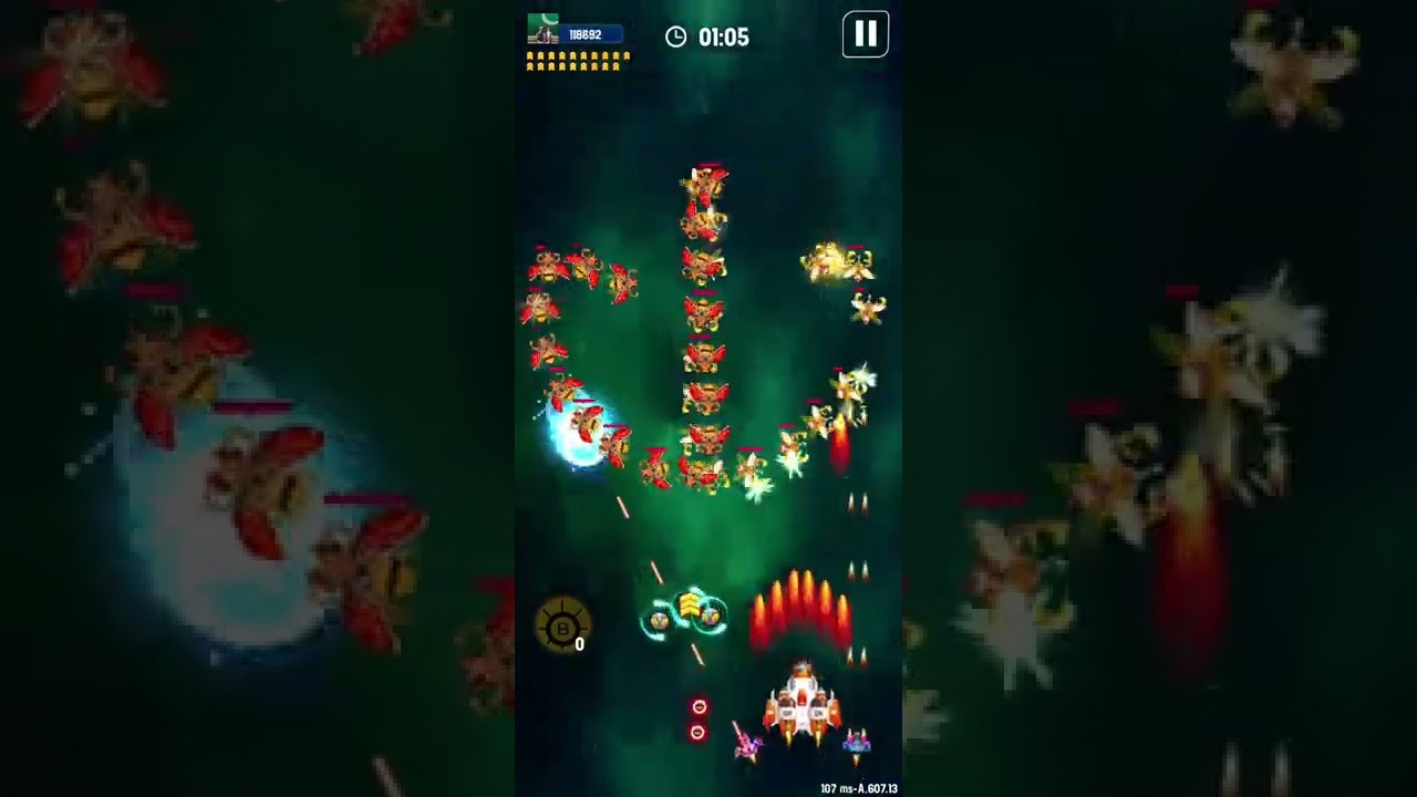 Space Shooter Kill Boss 22 easy when you reach here to use Dimond