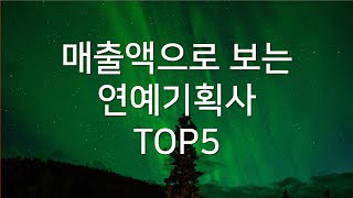 매출액으로 보는  연예기획사  TOP5