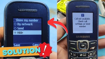 Call not available check call settings solution | Samsung e1200y keypad calling problem!
