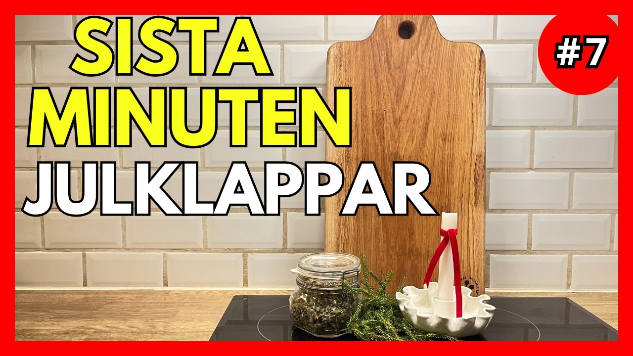 Sista Minuten DIY Julklappar du faktiskt hinner göra 🎄 Skärbräda, Ljusstakar & Te