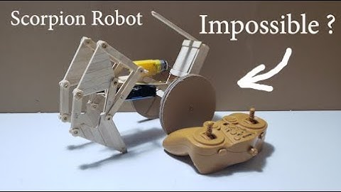 How to make simple walking Robot machine at home | Make scorpion robots with remote control