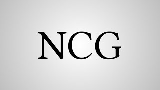 What Does "NCG" Stand For?