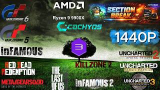RPCS3 Linux Benchmark – 11 Top PS3 Games Test | Ryzen 9 9900X + RTX 4080 SUPER (CachyOS) 2560-1440P