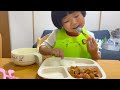 |1020| Ăn cơm thịt nướng 3 Na trộn liền ăn quá ngon | Trần Tiên JP Family