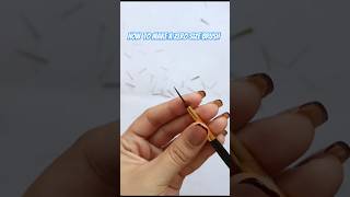 how to make a zero size brush just in a minute#shorts#art#brush#hack#diy #trending
