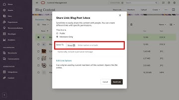 Sharing Files and Folders in Oracle Content Management