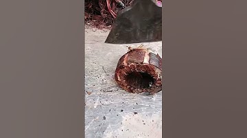 Intelligent Techniques Workers Disassemble Old Dynamo Process to Get Copper #shorts