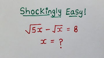 Nice Square Root Math Simplification Problem || Find Value of x 