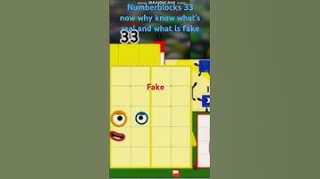 Numberblocks 33 real and fake