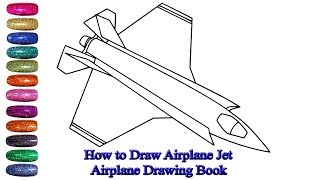 How to Draw Airplane Jet | Airplane Drawing Book screenshot 5