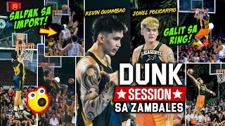 KEVIN QUIAMBAO AT JONEL POLICARPIO NG LA SALLE NAG-DUNK SESSION SA OPEN LEAGUE SA MASINLOC ZAMBALES