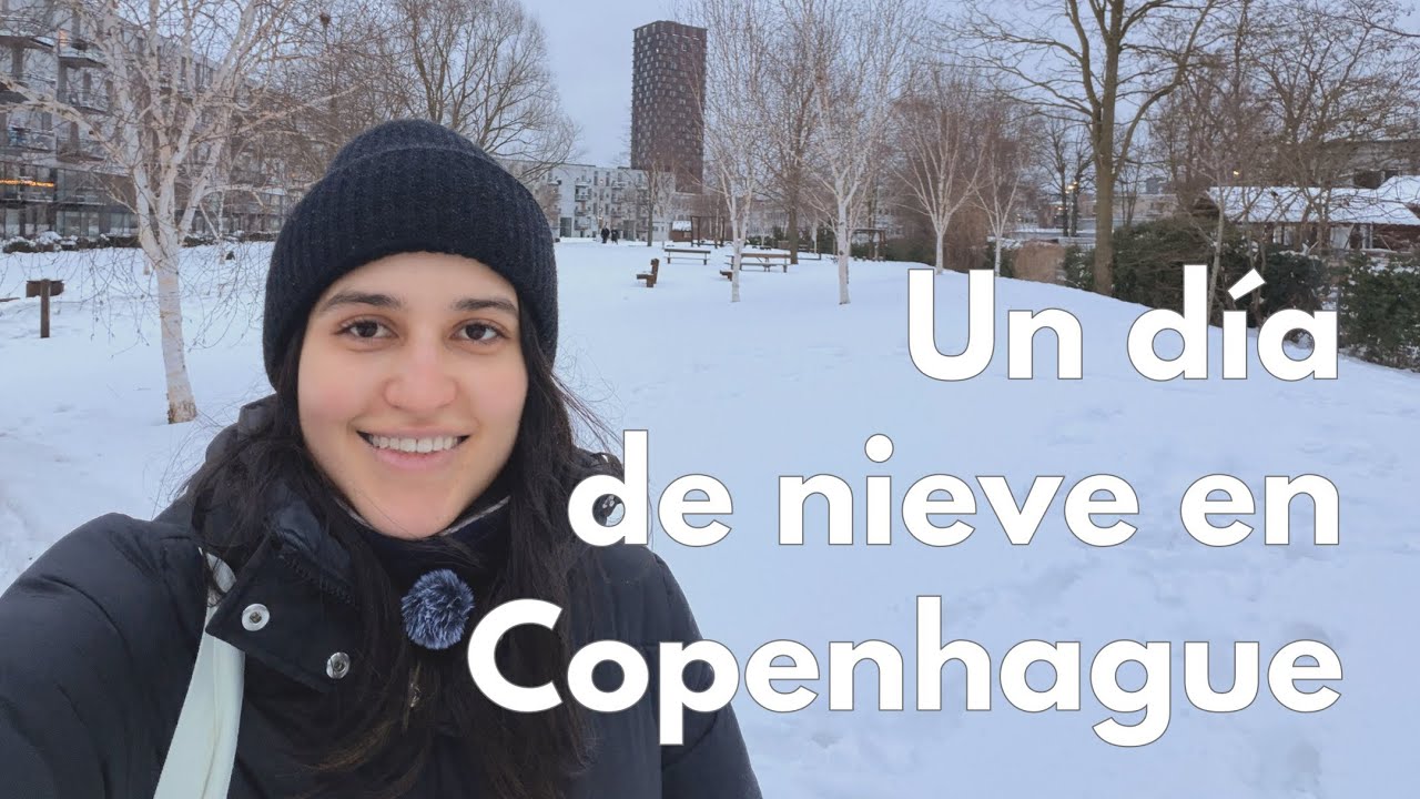 20cm DE NIEVE EN COPENHAGUE, explorando las calles después de la tormenta 
