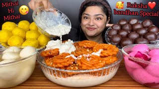 Rakhshabandhan Special 2 Kg Imarti With Rabdi, Rasgulla, Kala Jamun, Rose Rasgulla & Rajbhog Asmr