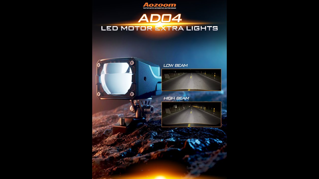 AOZOOM AD04 | 6000K Power. Precision Lighting for Dealers & Garages