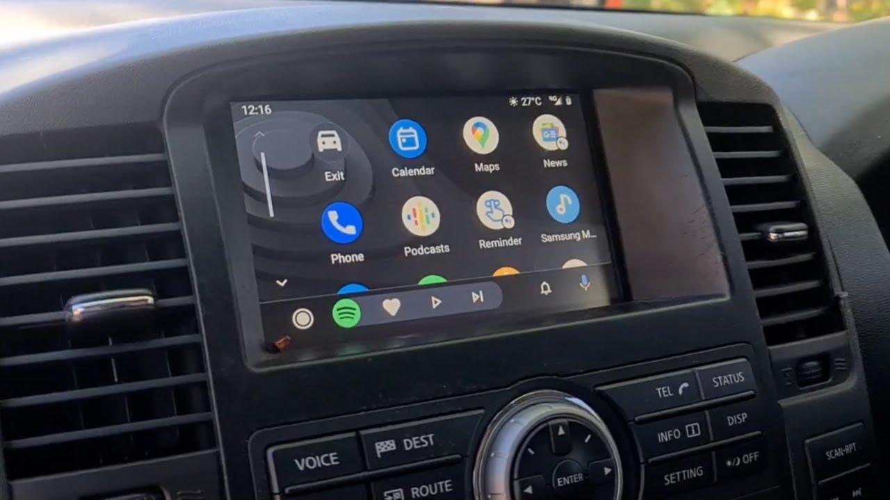 Apple CarPlay & Android Auto Nissan Navara D40 Nifty City YouTube