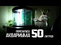 Полный перезапуск аквариума 50 литров! Замена грунта