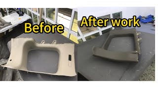 Old Car interior modifications (&)Nissan pathfinder interior upholstery with leather🧵👌👍🇦🇪✅🚗