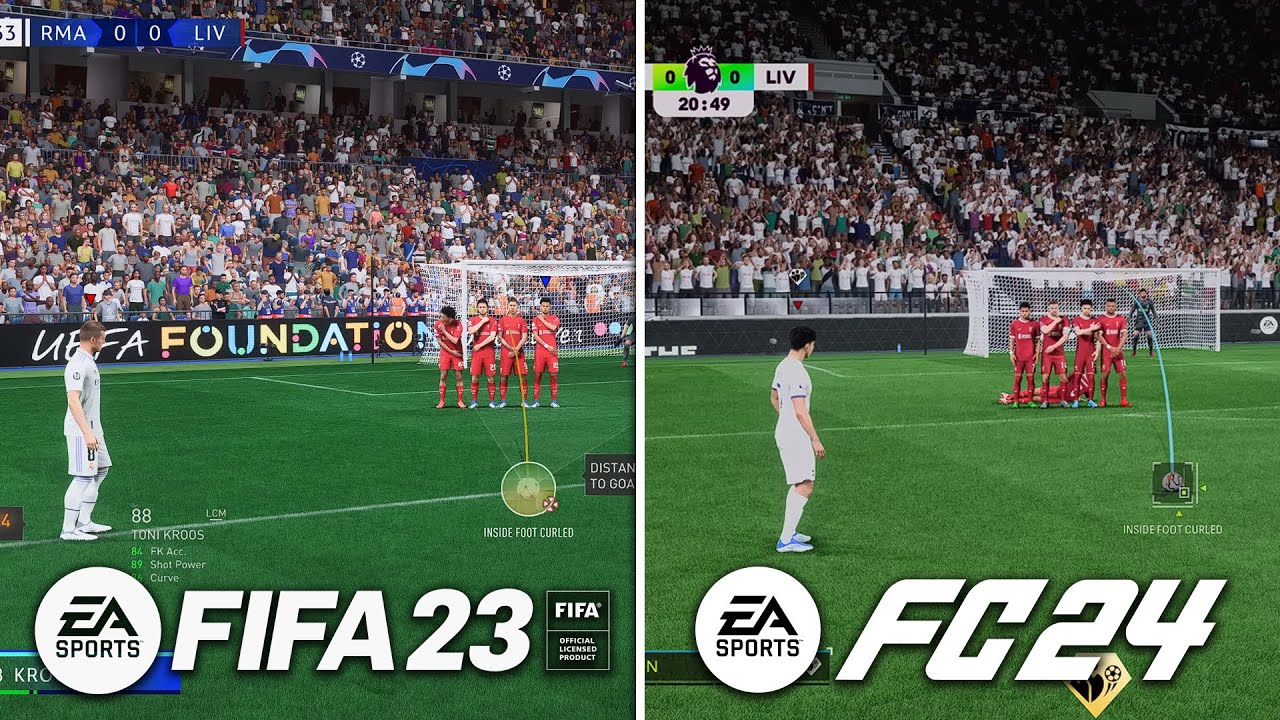 EA FC 24 vs FIFA 23 - NEW PS5 GAMEPLAY DETAILS! 