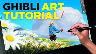 How To Paint A Ghibli Inspired Environment Digital Art Tutorial