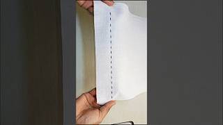 Running Stitch for Beginners ✂️ Easy Hand Stitch #shorts#ytshorts#runningstitch #sewing #handsewing