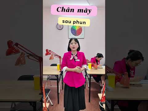 Học Phun Xăm Thẩm Mỹ Tại Hani - Kiểm tra mày cân đối sau phun #hocphunxamthammy