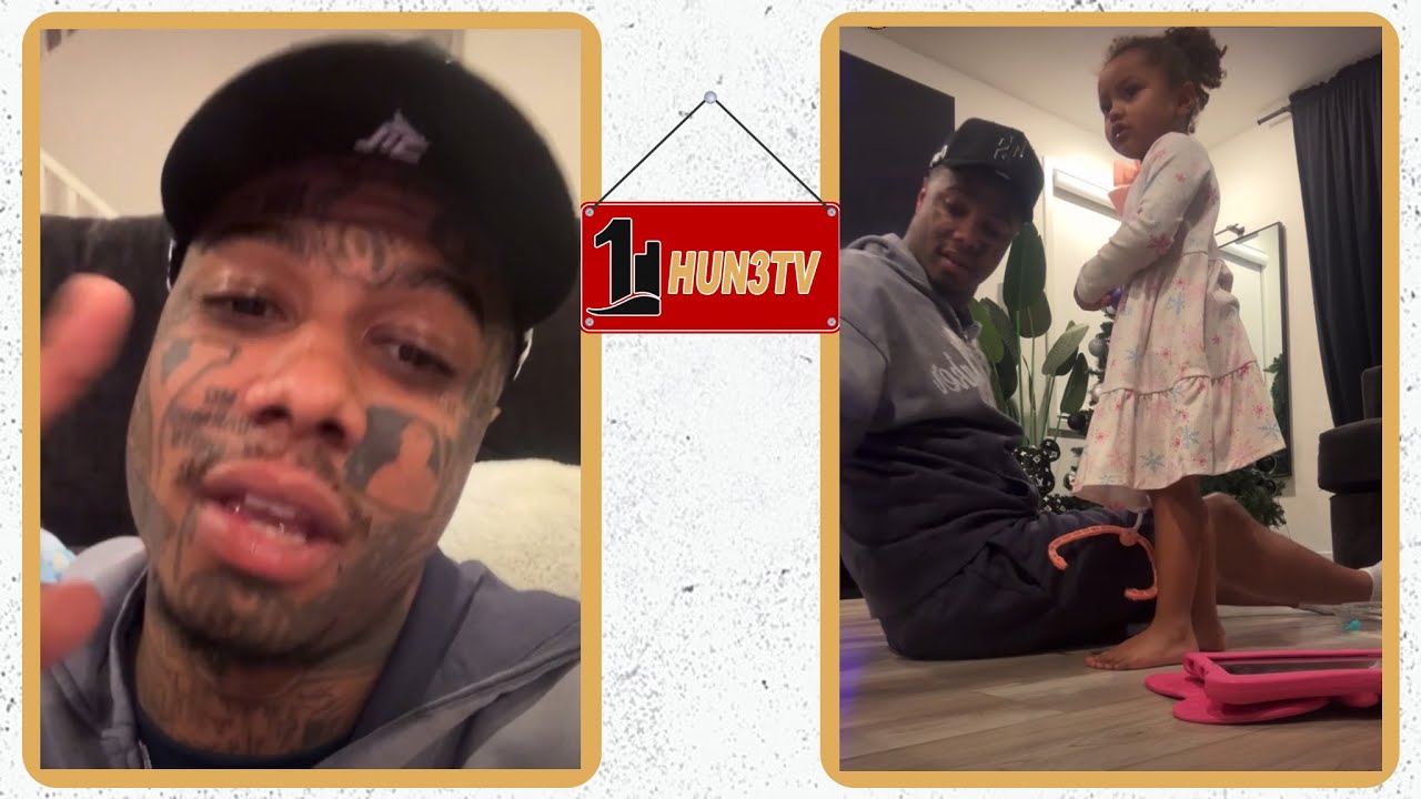 Blueface играет в домик со своей дочерью, воссоединяется с детьми и матерью своего ребенка 👨‍👧